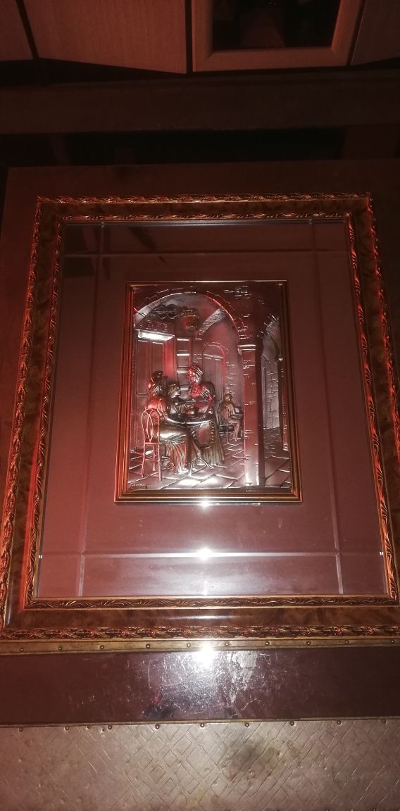 Cuadro colección Plata arg 925 en relieve