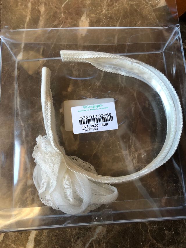 Cerchietto in peluche per cerimonia della comunione