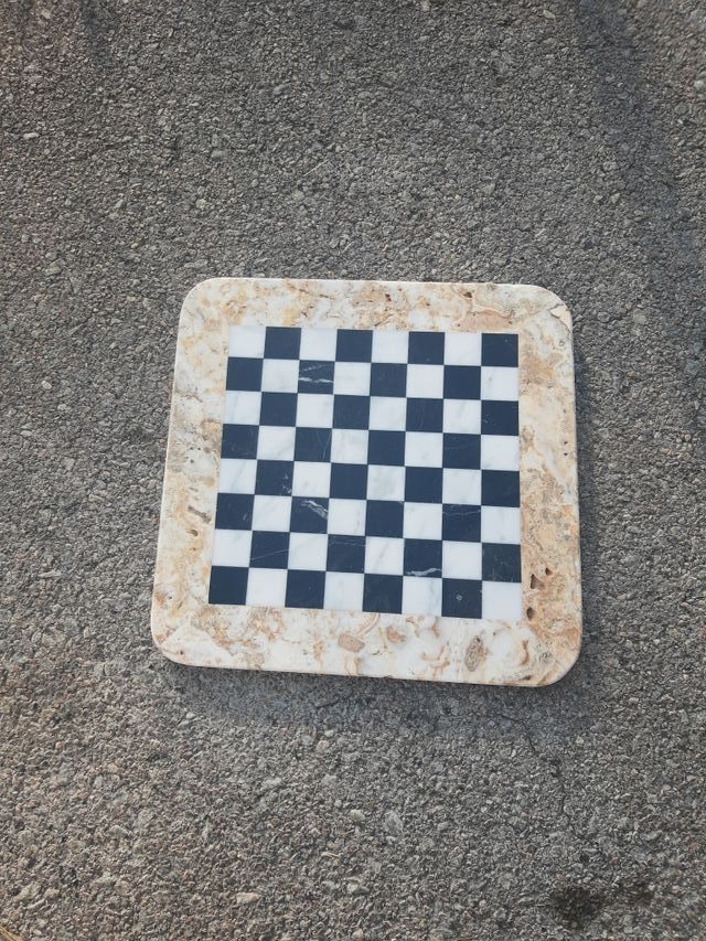 tablero ajedrez mármol