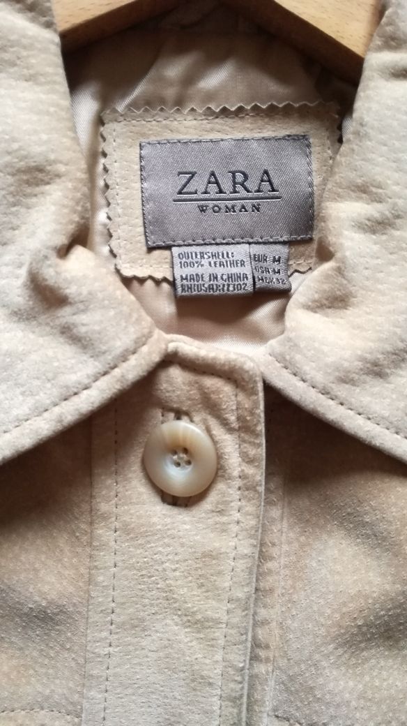Abrigo/chaqueta mujer Zara 100% Ante