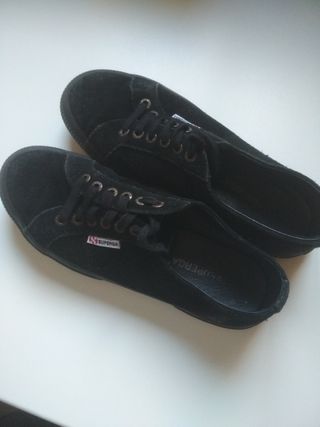 zapatillas superga negras