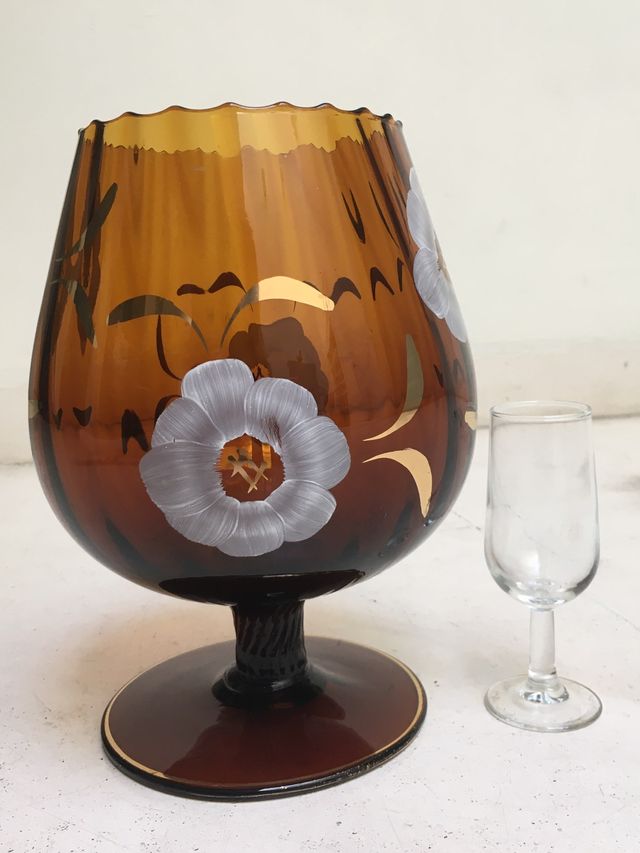 Copa cristal vintage años 60-70