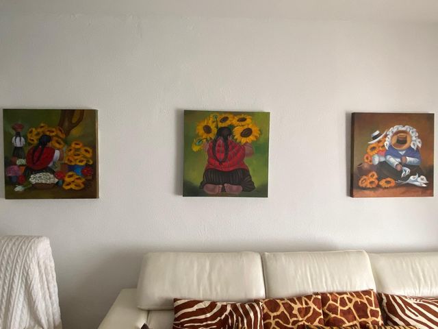 Cuadros lienzos y máscaras