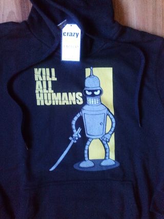 Sudadera Pampling. Kill all humans. Nueva de segunda mano por 22,9 EUR en  Burgos en WALLAPOP