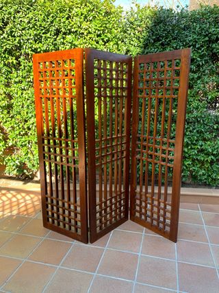 Biombo de madera de segunda mano en WALLAPOP