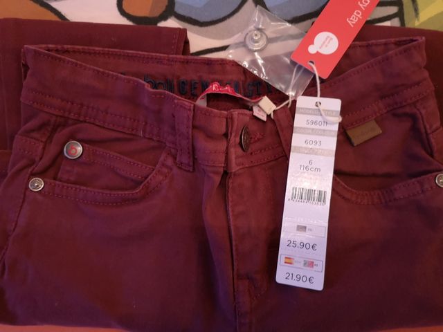 Pantalón niño Boboli granate