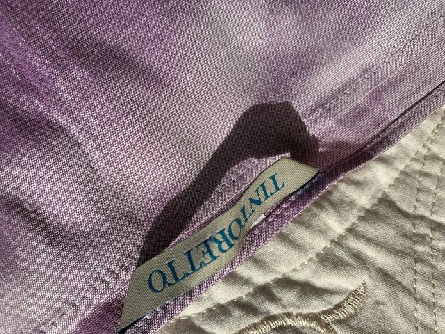 Pañuelo lila de seda salvaje