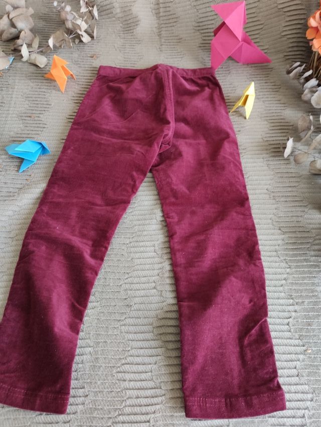 pantalón granate  terciopelo