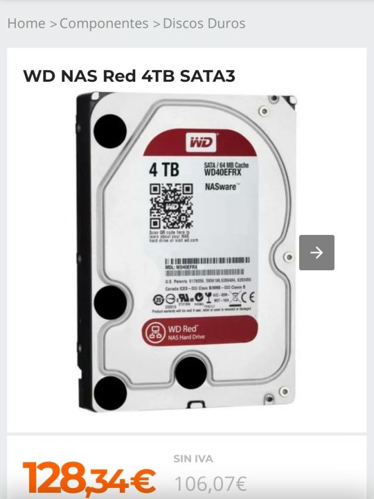 SYNOLOGY SYN 214+ con 2 discos 4tb