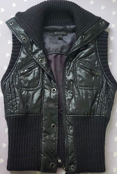 Chaleco acolchado negro Mango