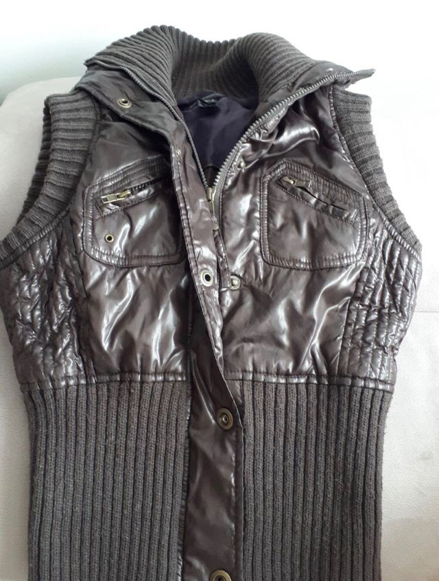 Chaleco acolchado negro Mango