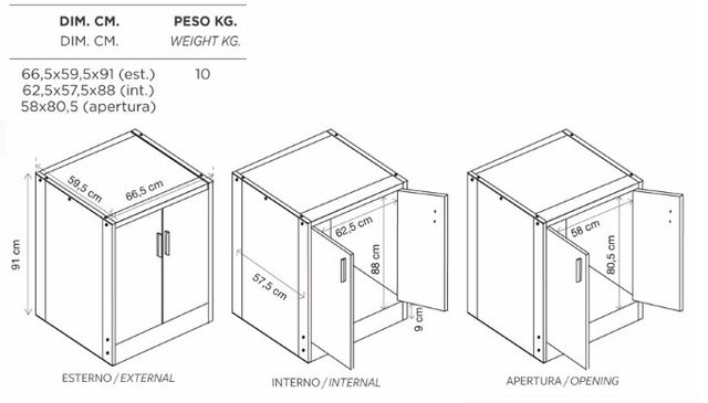 Armario lavadora/secadora Puertas Abatibles de segunda mano por 99,95
