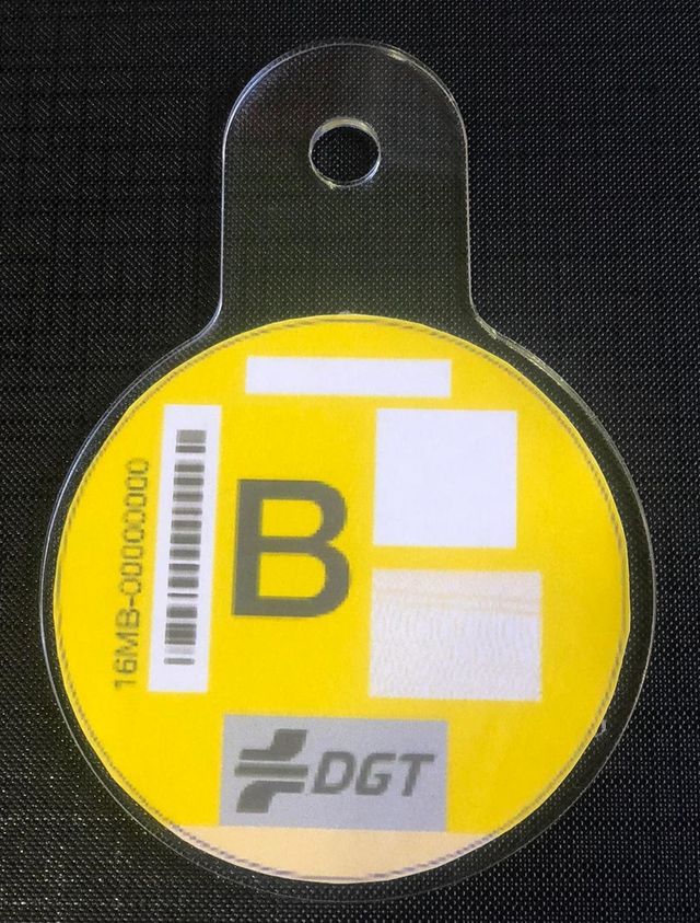 Soporte pegatina medioambiental para moto