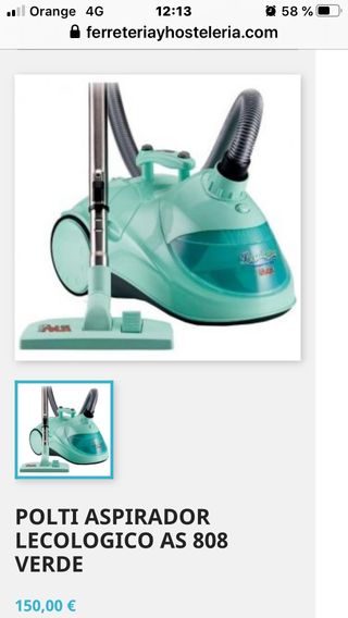 ASPIRADOR POLTI LECOLOGICO AS 808 de segunda mano por 80 EUR en Saladar en  WALLAPOP