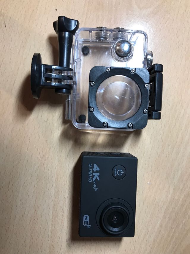 Camara deportiva 4K ultra HD con accesorios