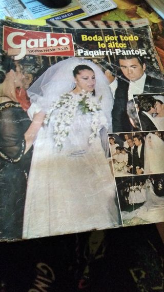 REVISTA GARBO 1983 BODA PAQUIRRI ISABEL PANTOJA de segunda mano por 12 EUR  en Valladolid en WALLAPOP