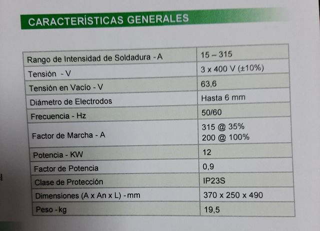 elettrodi inverter 300 ampere