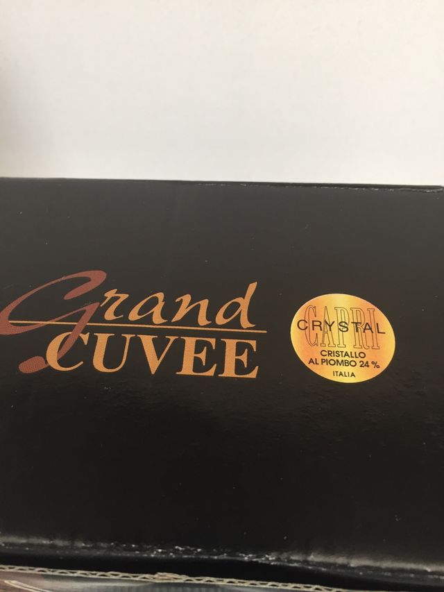 2 vasos de cristal italiano