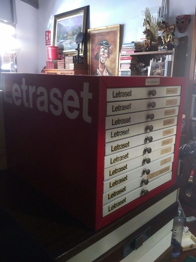 Archivador vintage Letraset