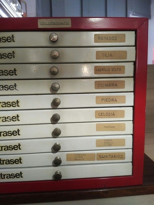 Archivador vintage Letraset