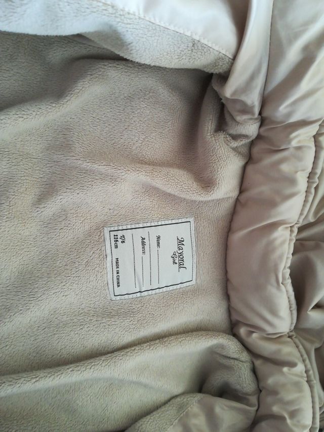 Abrigo Mayoral niña 6 años.