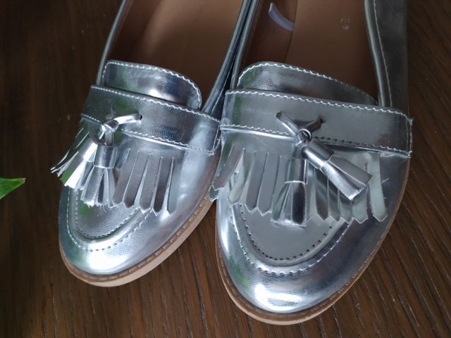 Manoletinas plateadas