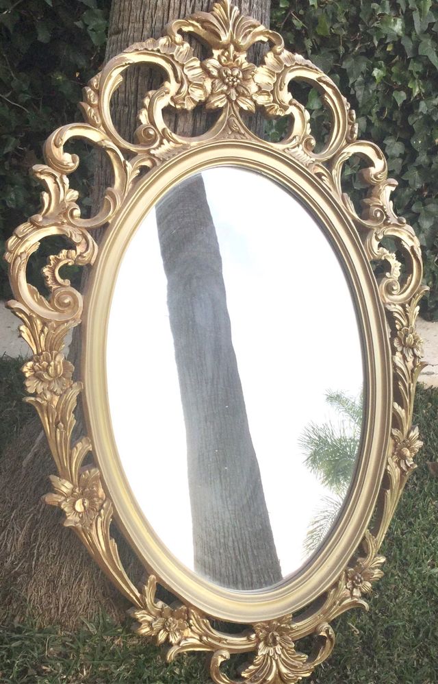 Gran espejo vintage isabelino de segunda mano por 120 € en Torremolinos