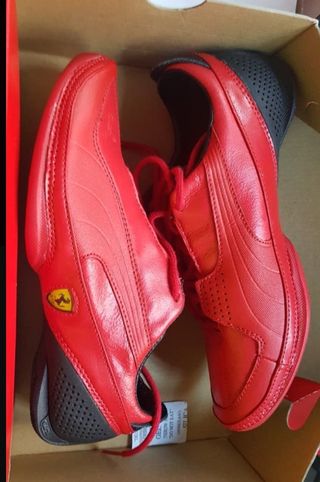zapatillas ferrari rojas