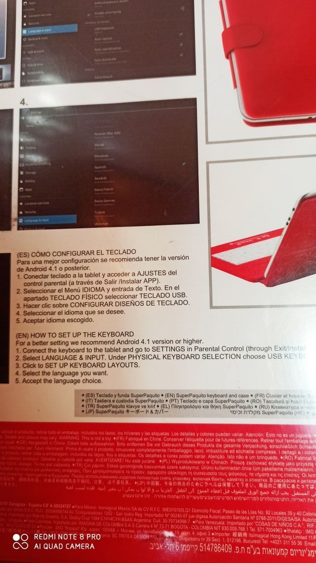 Teclado tablet nueva