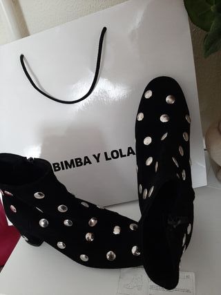 BOTINES - BIMBA Y LOLA.N°40-PIEL, SERRAJE. de segunda mano por 40 EUR en A  Coruña en WALLAPOP