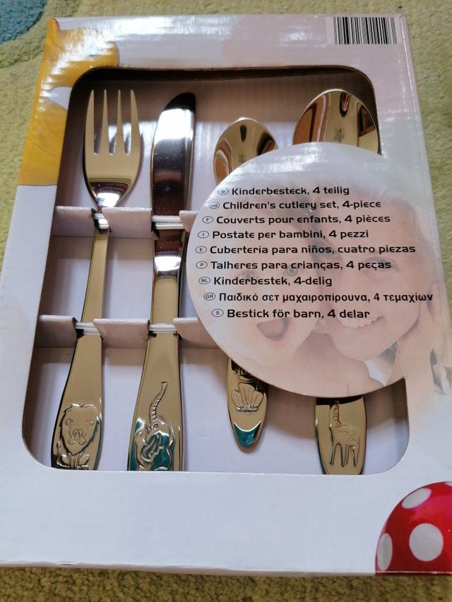 cubertería para niños