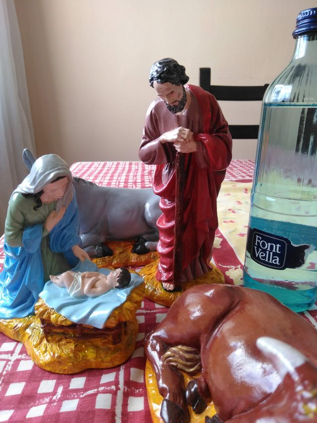 PESEBRE PINTADO A MANO