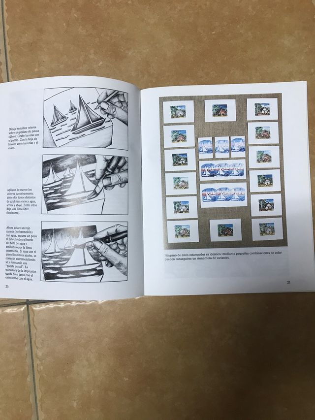 Estampado con patata 