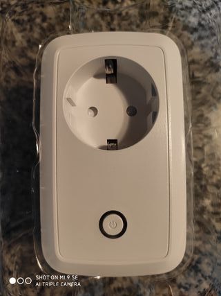conector WLAN inteligente con monitorizaci/ón y temporizador de energ/ía blanco aplicaci/ón iOS y Android gratuita Weconn S171 Smart Socket