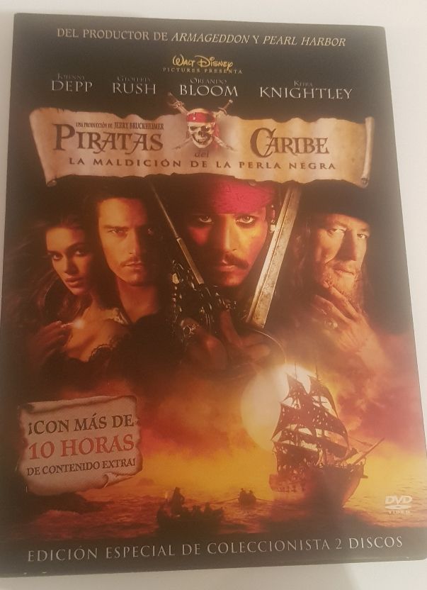 DVD edición especial Piratas del Caribe.