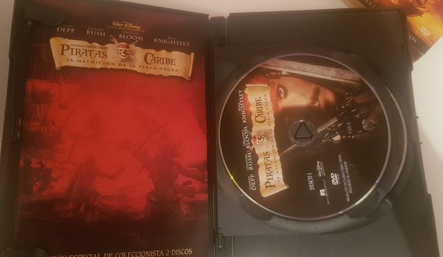 DVD edición especial Piratas del Caribe.