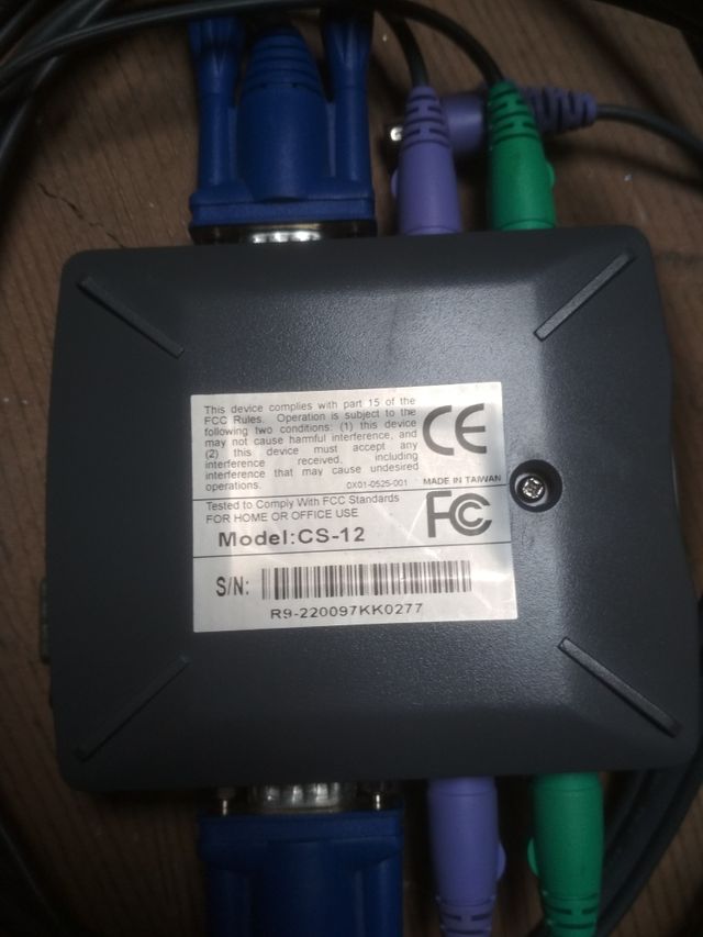 switch aten CS-912 dos cpu