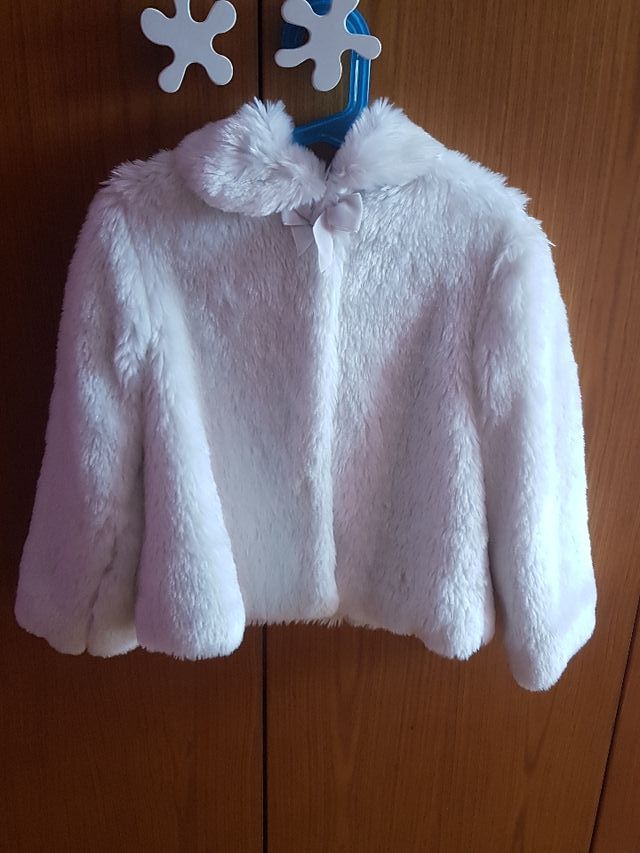 Abrigo blanco 6 años vestir o disfraz