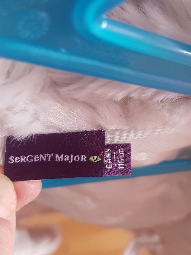 Abrigo blanco 6 años vestir o disfraz