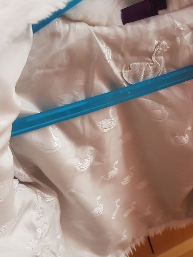 Abrigo blanco 6 años vestir o disfraz