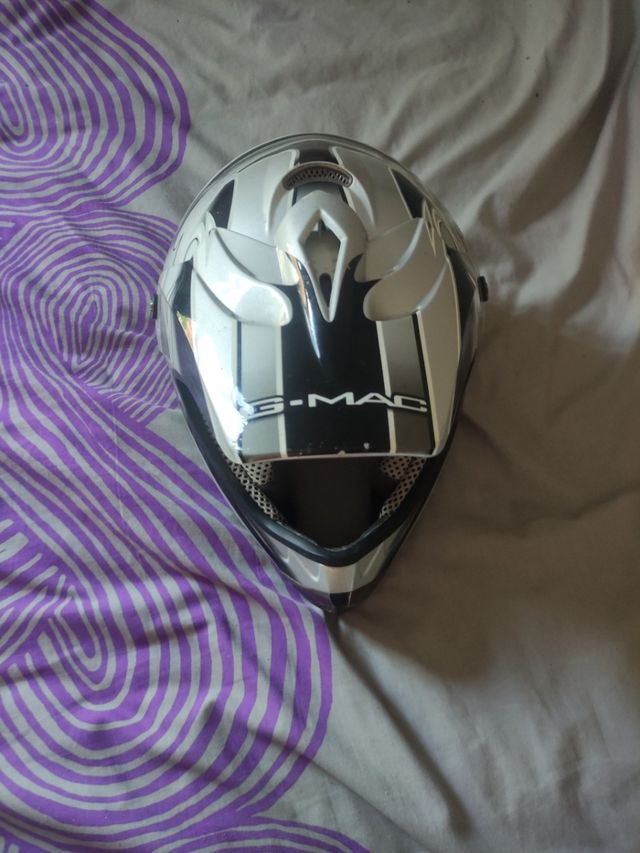 Casco para moto con visera adulto