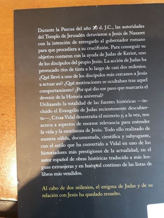 Libro "Jesús y Judas" de César Vidal.