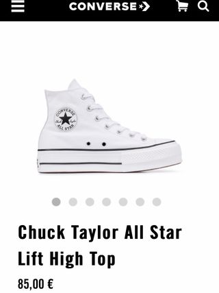 converse blancas de plataforma