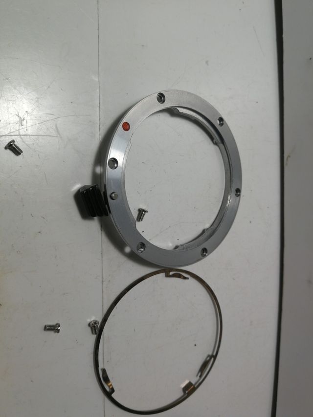 Bayoneta frontal de una Pentax Me, mesuper.