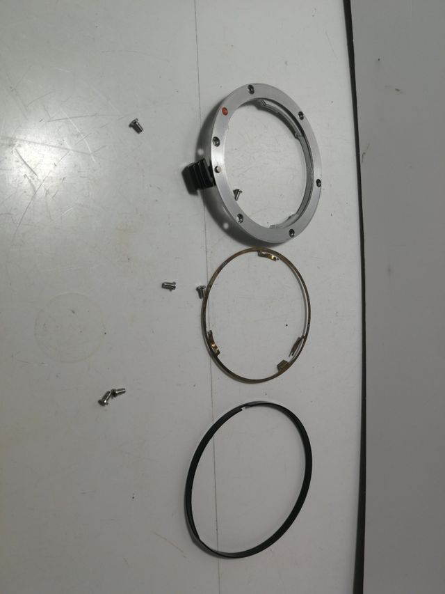 Bayoneta frontal de una Pentax Me, mesuper.