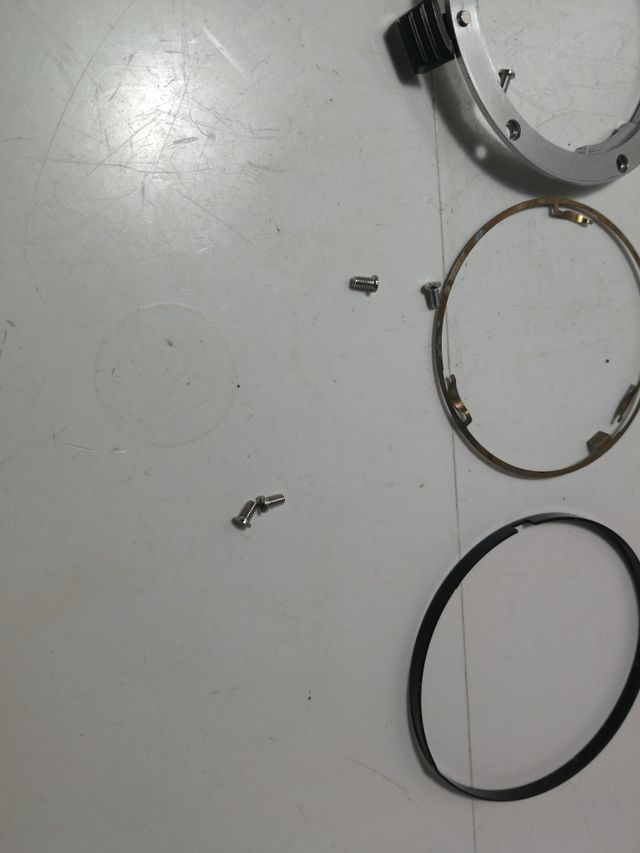 Bayoneta frontal de una Pentax Me, mesuper.