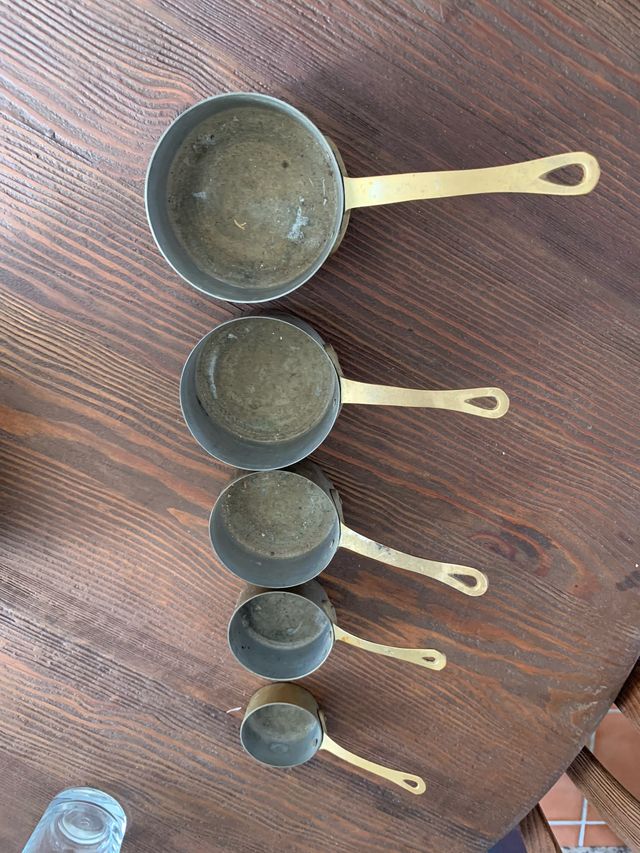 Sartenes antiguas latón bronce