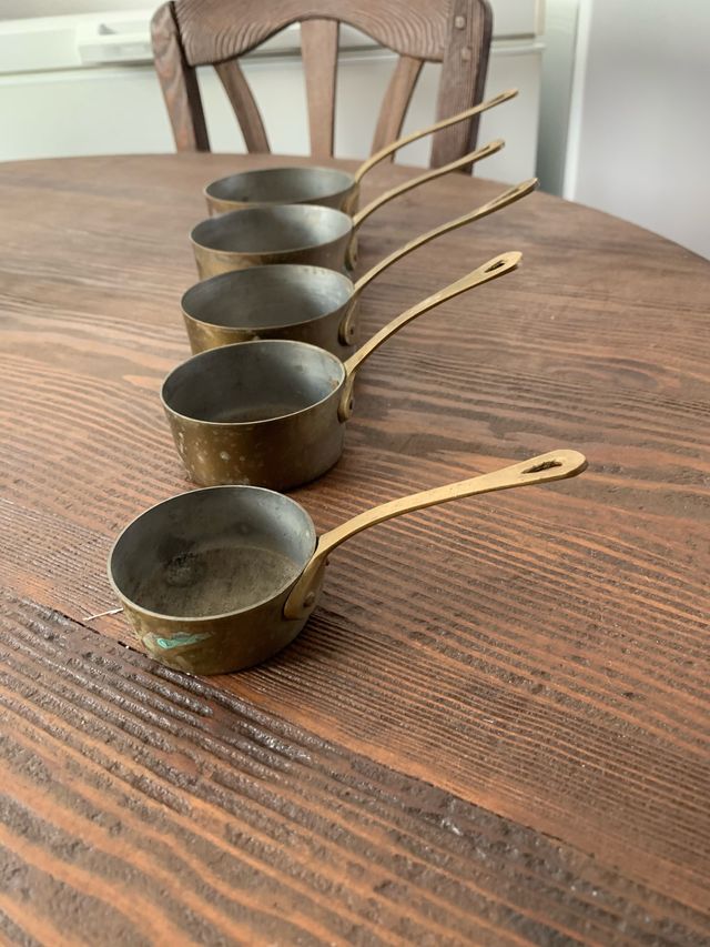 Sartenes antiguas latón bronce