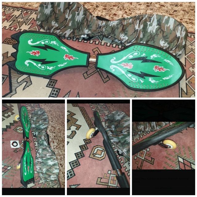 monopatín 2 ruedas con funda para guardar