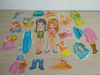 muñecas recortables años 90